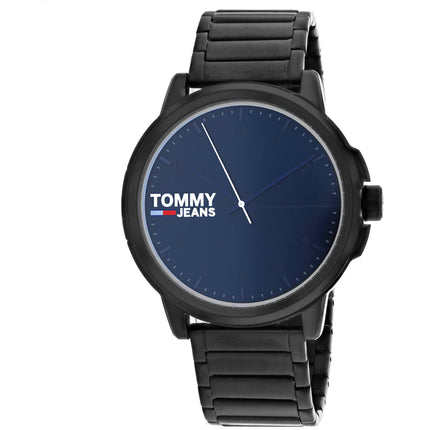 Tommy Hilfiger Men's Watch - Jeans Grey Dial Black Case Bracelet | 1791678 ,