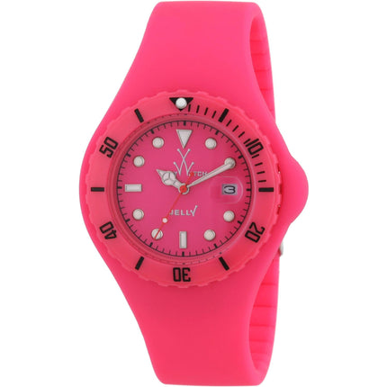 Toy Watch - Women's Watch - Jelly Quartz Pink Dial Rubber Strap | JY04PS ,