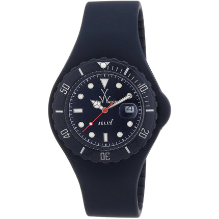 Toy Watch - Men's Watch - Jelly Quartz Blue Stainless Steel Case Rubber Strap | JY19DB ,