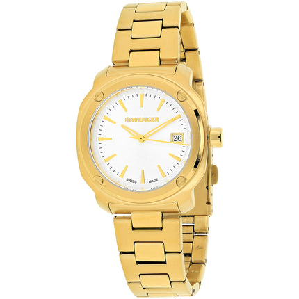 Wenger Women's Watch - Edge Index Silver Dial Plated Steel Bracelet | 01.1121.107 ,