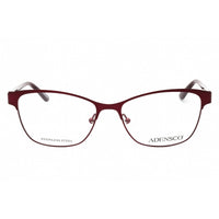 Adensco Women's Eyeglasses - Matte Plum Cat Eye Full Rim Metal Frame | AD 224 0U7I 00 ,