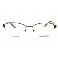 Adensco Women's Eyeglasses - Brown Cat Eye Half Rim Metal Frame | AD 235 009Q 00 ,