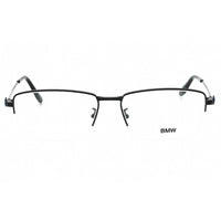 BMW Men's Eyeglasses - Matte Black Rectangular Half Rim Metal Frame | BW5038-H 002 ,