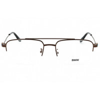 BMW Men's Eyeglasses - Bronze/Other Rectangular Half Rim Metal Frame | BW5039 038 ,