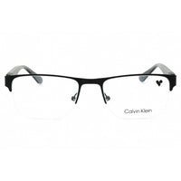 Calvin Klein Men's Eyeglasses - Matte Black Rectangular Half Rim Frame | CK21304 001 ,