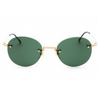 Calvin Klein Unisex Sunglasses - Gold Round Rimless Titanium Frame | CK22112TS 718 ,