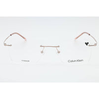 Calvin Klein Unisex Eyeglasses - Nude Rectangular Rimless Frame | CK22125TB 272 ,