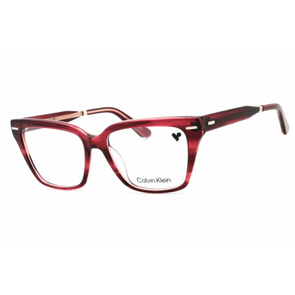 Calvin Klein Women's Eyeglasses - Burgundy Havana Square Plastic Frame | CK22539 609 ,