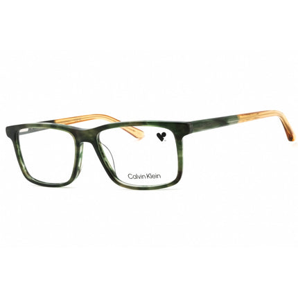 Calvin Klein Men's Eyeglasses - Green Havana Square Full Rim Frame | CK22544 340 ,