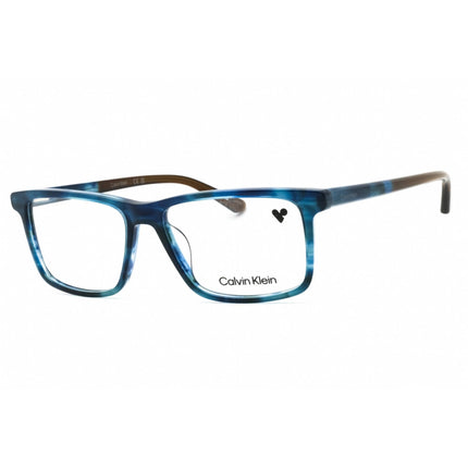 Calvin Klein Men's Eyeglasses - Blue Havana Square Full Rim Frame | CK22544 460 ,
