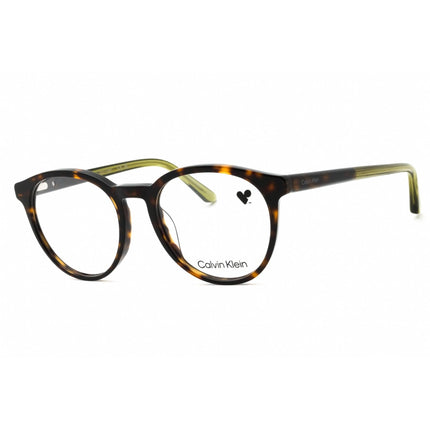 Calvin Klein Unisex Eyeglasses - Dark Tortoise Round Full Rim Frame | CK22546 235 ,
