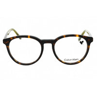 Calvin Klein Unisex Eyeglasses - Dark Tortoise Round Full Rim Frame | CK22546 235 ,