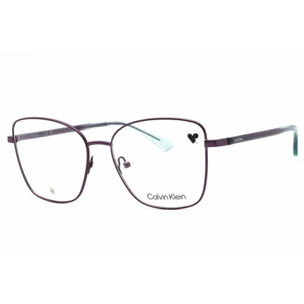 Calvin Klein Women's Eyeglasses - Plum Butterfly Full Rim Metal Frame | CK23128 511 ,