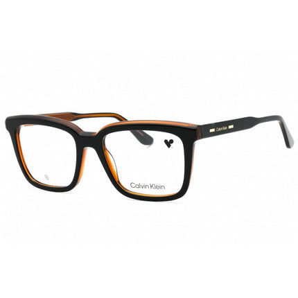Calvin Klein Unisex Eyeglasses - Black/Charcoal Square Acetate Frame | CK24516 002 ,