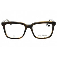 Calvin Klein Unisex Eyeglasses - Khaki Havana Square Acetate Frame | CK24516 341 ,