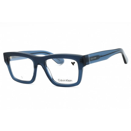 Calvin Klein Men's Eyeglasses - Blue Square Full Rim Acetate Frame | CK24525 438 ,