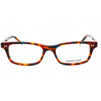 Calvin Klein Unisex Eyeglasses - Striped Burnt Blue Rectangular Frame | CK5989 242 ,