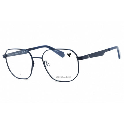 Calvin Klein Jeans Unisex Eyeglasses - Blue Geometric Metal Frame | CKJ23222 400 ,