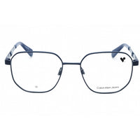 Calvin Klein Jeans Unisex Eyeglasses - Blue Geometric Metal Frame | CKJ23222 400 ,