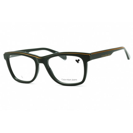 Calvin Klein Jeans Unisex Eyeglasses - Khaki Injected Propionate Frame | CKJ24610 309 ,