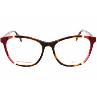 Carolina Herrera Women's Eyeglasses - Havana Red Cat Eye Plastic Frame | HER 0123 O63 ,