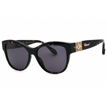 Chopard Women's Sunglasses - Shiny Havana Cat Eye Full Rim Frame | SCH287S 0721 ,