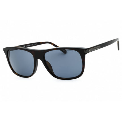 Chopard Men's Sunglasses - Shiny Dark Havana Rectangular Acetate Frame | SCH294 722 ,