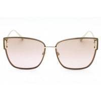 Chopard Women's Sunglasses - Shiny Light Gold Butterfly Metal Frame | SCHF73M 594X ,