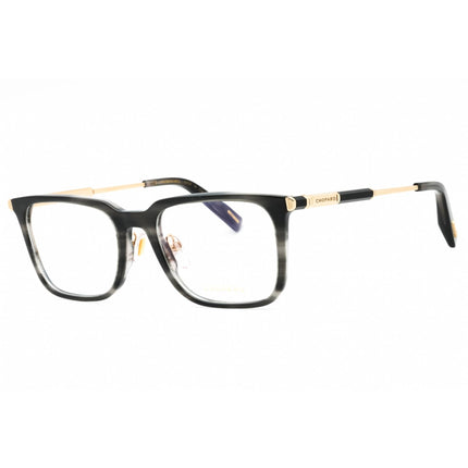 Chopard Men's Eyeglasses - Shiny Streaked Black Square Acetate Frame | VCH344 06X7 ,