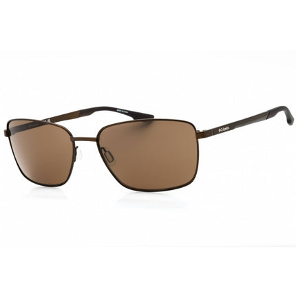 Columbia Men's Sunglasses - Satin Brown Rectangular Full Rim Metal Frame | C121S 201 ,