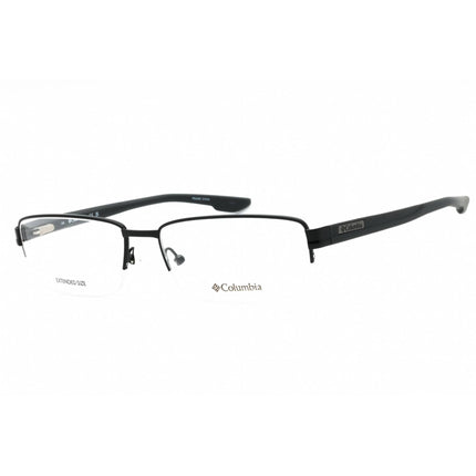 Columbia Men's Eyeglasses - Black Rectangular Half Rim Metal Frame | C3007 001 ,