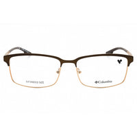 Columbia Men's Eyeglasses - Satin Brown Rectangular Full Rim Metal Frame | C3016 201 ,