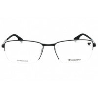 Columbia Men's Eyeglasses - Satin Black Rectangular Half Rim Metal Frame | C3034 002 ,