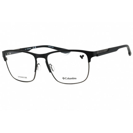 Columbia Men's Eyeglasses - Satin Black Square Full Rim Metal Frame | C3035 002 ,