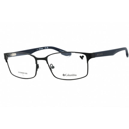 Columbia Men's Eyeglasses - Satin Black Rectangular Full Rim Metal Frame | C3042 002 ,