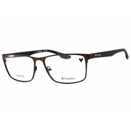 Columbia Men's Eyeglasses - Matte Brown Rectangular Full Rim Metal Frame | C3043 216 ,