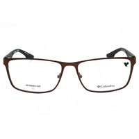 Columbia Men's Eyeglasses - Matte Brown Rectangular Full Rim Metal Frame | C3043 216 ,