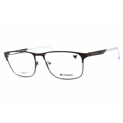 Columbia Men's Eyeglasses - Matte Brown Rectangular Full Rim Metal Frame | C3045 201 ,
