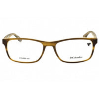 Columbia Men's Eyeglasses - Matte Brown Horn Rectangular Acetate Frame | C8035 224 ,