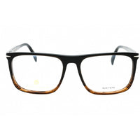 David Beckham Men's Eyeglasses - Brown Striped Havana Square Frame | DB 1108 0Z15 00 ,
