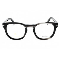 David Beckham Men's Eyeglasses - Grey Horn Round Full Rim Frame | DB 7050 02W8 00 ,