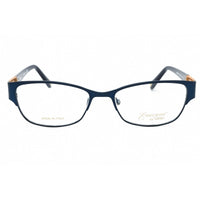 Emozioni Women's Eyeglasses - Semi Matte Navy Cat Eye Metal Frame | EM 4387 0E8W 00 ,