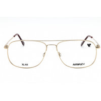Flexon Unisex Eyeglasses - Gold Avaitor Full Rim Metal Frame | AUTOFLEX 44 115 ,