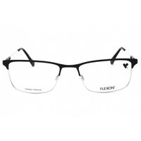 Flexon Men's Eyeglasses - Black Rectangular Full Rim Metal Frame | FLEXON E1120 001 ,