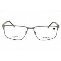 Flexon Men's Eyeglasses - Satin Gunmetal/Olive Rectangular Frame | FLEXON E1145 072 ,