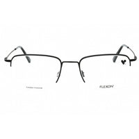 Flexon Men's Eyeglasses - Black Square Half Rim Metal Frame | FLEXON H6041 001 ,