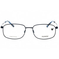 Flexon Men's Eyeglasses - Shiny Navy Rectangular Metal Frame | FLEXON H6054 410 ,