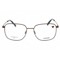 Flexon Men's Eyeglasses - Matte Coffee Square Full Rim Metal Frame | FLEXON H6070 205 ,