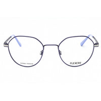 Flexon Unisex Eyeglasses - Matte Purple Geometric Metal Frame | FLEXON J4013 502 ,