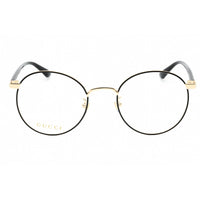 Gucci Unisex Eyeglasses - Black Round Full Rim Metal Frame | GG0297OK 003 ,